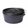 Brand new 🎉 Camping Cookware Campfire Pre Seasoned Cast Iron Camp Oven 4.5 Quart 🤩 -Camping Cooking Equipment Shop BCF 213607 00 hi res