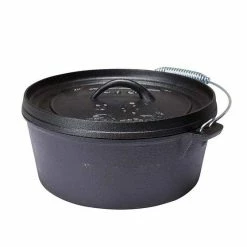 Brand new 🎉 Camping Cookware Campfire Pre Seasoned Cast Iron Camp Oven 4.5 Quart 🤩