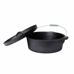 Promo 🛒 Camping Cookware Campfire Pre Seasoned Cast Iron Camp Oven 12 Quart 😍 -Camping Cooking Equipment Shop BCF 213609 02 hi res