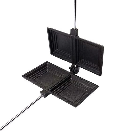 Promo π Camping Cookware Campfire Cast Iron Jaffle Iron - Double, Pre Seasoned β¨ 4 Promo π Camping Cookware Campfire Cast Iron Jaffle Iron - Double, Pre Seasoned β¨ - Image 2