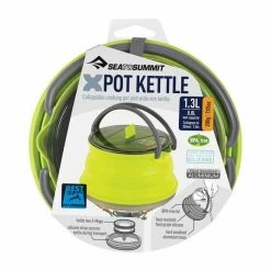 Promo 🔥 Pots, Pans, And Billies Sea To Summit X-Series 1.3L Kettle Lime 👍 -Camping Cooking Equipment Shop BCF 399814 hi res