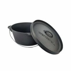 Flash Sale 👍 Camping Cookware Wanderer Settler 9QT Cast Iron Set - 9 Piece 😉