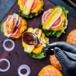 Best Sale 👏 Food And Snacks Smokey Q Bull's Head BBQ Sauce 380G 👍 -Camping Cooking Equipment Shop BCF 619674 03 hi res